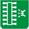Symbol Besen besprühen (90°)