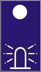 Symbol Blinkendes Licht (0°)