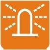Symbol Blitz-Kennleuchte (0°)