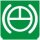 Symbol Bremse an der Antriebswelle (180°)