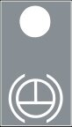 Symbol Bremse an der Antriebswelle (180°)