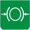 Symbol Bremsen betätigen (0°)
