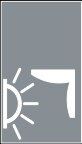 Symbol Dachlampe Fahrerseite (270°)