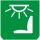Symbol Dachlampe für den Fahrer (0°)