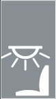 Symbol Dachlampe für den Fahrer (0°)