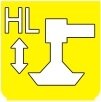 Symbol Deportierte hintere Strebe links (0°)