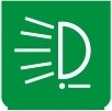Symbol Dienstlampen (vorn) (0°)