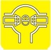 Symbol Differentialsperre (180°)