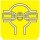Symbol Differentialsperre (180°)