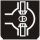 Symbol Differentialsperre (270°)