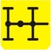 Symbol Differentialsperre in Längsrichtung (180°)