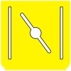 Symbol Drosselventil (0°)