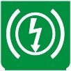 Symbol Elektrische Bremse (0°)