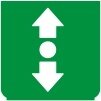 Symbol Fahrtrichtungsanzeiger (0°)