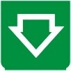 Symbol Fahrtrichtungsanzeiger (90°)