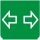 Symbol Fahrtrichtungsanzeiger (90°)