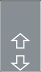 Symbol Fahrtrichtungsanzeiger (90°)