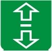 Symbol Fahrtrichtungsanzeiger I (90°)