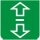 Symbol Fahrtrichtungsanzeiger I (90°)