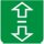 Symbol Fahrtrichtungsanzeiger I (90°)
