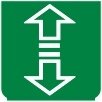 Symbol Fahrtrichtungsanzeiger II (90°)