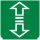 Symbol Fahrtrichtungsanzeiger II (90°)