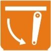Symbol Felsschacht (oben) (180°)