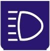 Symbol Fernlicht (0°)
