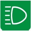 Symbol Fernlicht (0°)