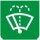 Symbol Frontscheibenwischer + Scheibenwaschanlage (0°)