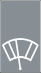 Symbol Frontscheibenwischer intermittierend (0°)