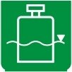 Symbol Füllstand des Tanks (0°)
