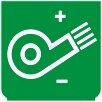 Symbol Gebläse (einstellen) (0°)
