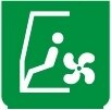 Symbol Gebläse : Fahrer (0°)