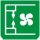 Symbol Gebläse : Passagiere (90°)