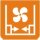 Symbol Gebläse : Passagiere (0°)