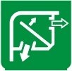 Symbol Gebläserichtung ändern (0°)