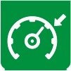 Symbol Geschwindigkeitsregler (0°)