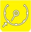 Symbol Geschwindigkeitsregler (180°)