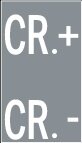 Symbol Geschwindigkeitsregler: +/- (0°)