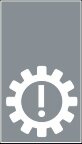 Symbol Getriebe-Alarm (0°)
