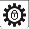 Symbol Getriebesperre (0°)