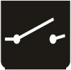 Symbol Hauptschalter (0°)