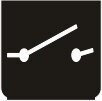Symbol Hauptschalter (0°)