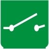 Symbol Hauptschalter (0°)