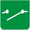 Symbol Hauptschalter (180°)