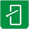 Symbol Heckscheibenwischer (90°)