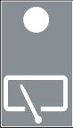 Symbol Heckscheibenwischer (0°)