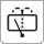 Symbol Heckscheibenwischer + Scheibenwaschanlage (0°)
