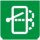 Symbol Heckscheibenwischer + Scheibenwaschanlage (90°)